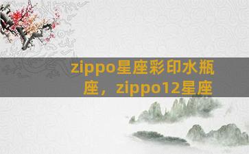 zippo星座彩印水瓶座，zippo12星座